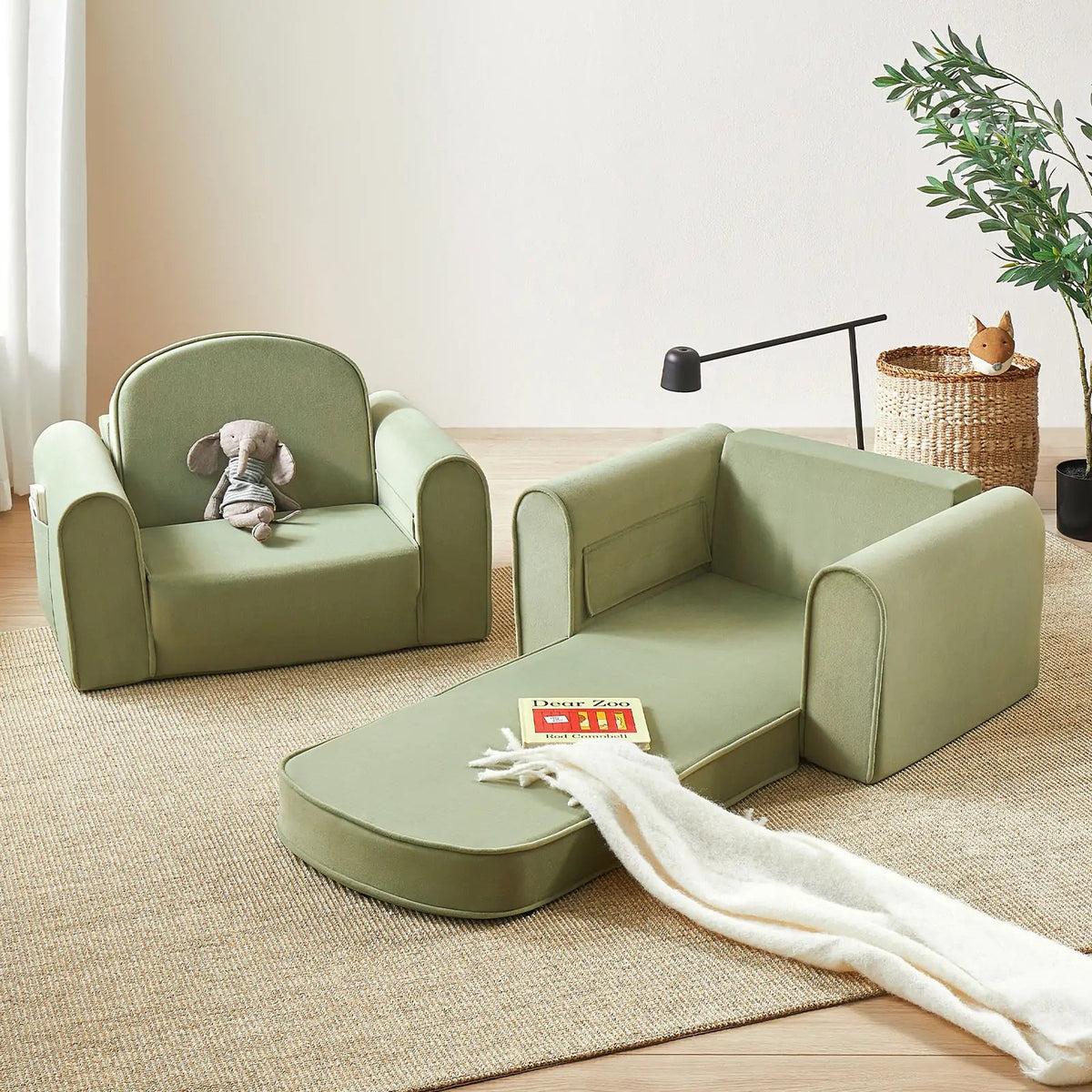 Tiny Land® GentleSnug Kid Chair - Sage - The Baby Penguin