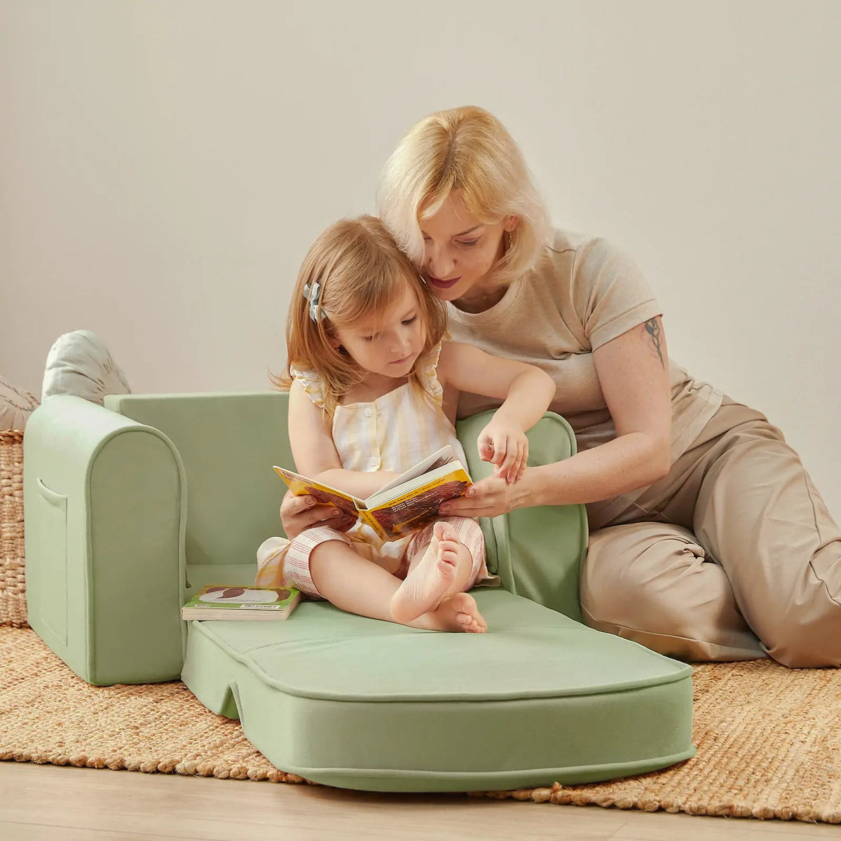 Tiny Land® GentleSnug Kid Chair - Sage - The Baby Penguin