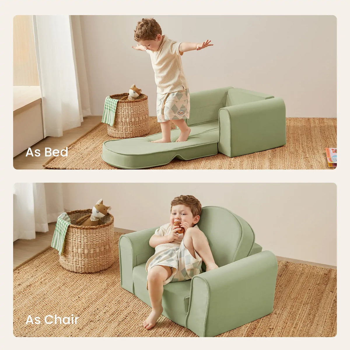Tiny Land® GentleSnug Kid Chair - Sage - The Baby Penguin