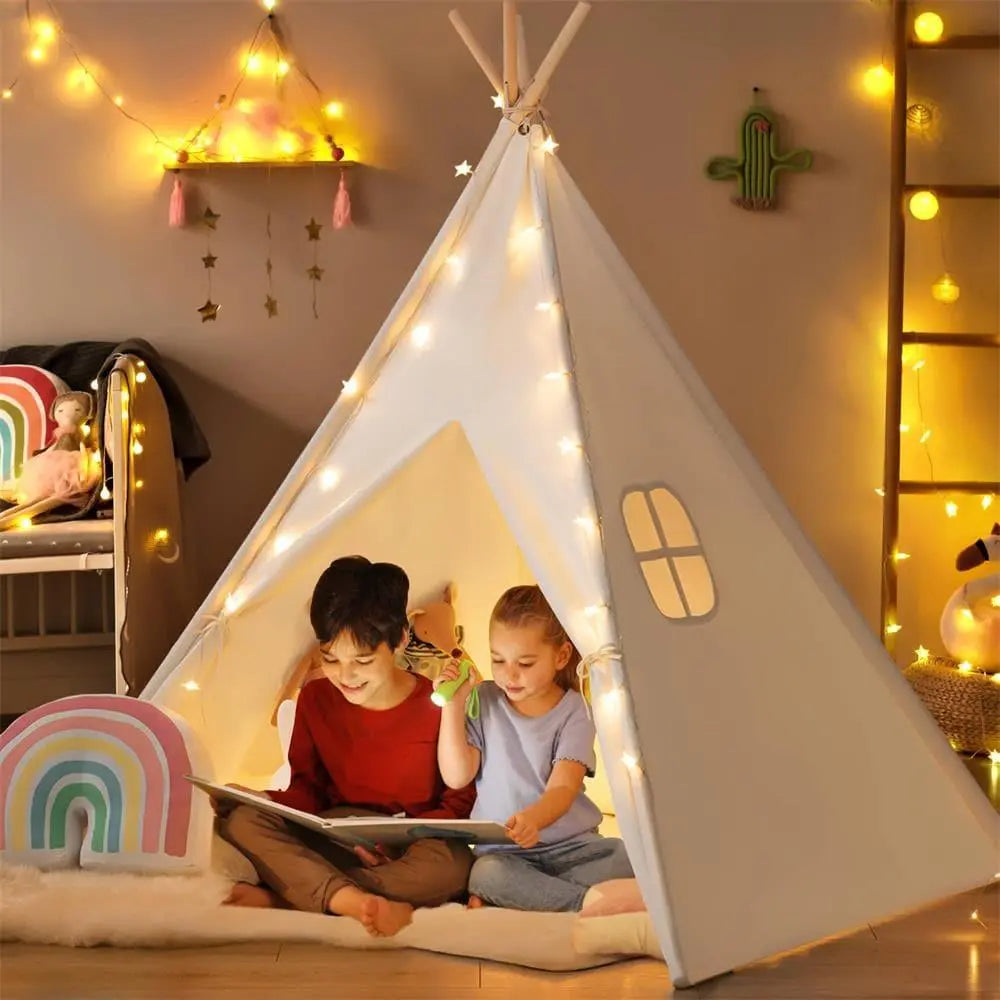 Tiny Land® Teepee Tent for Kids with Mat – Indoor Play Tent with Floor Mat | Tent | The Baby Penguin