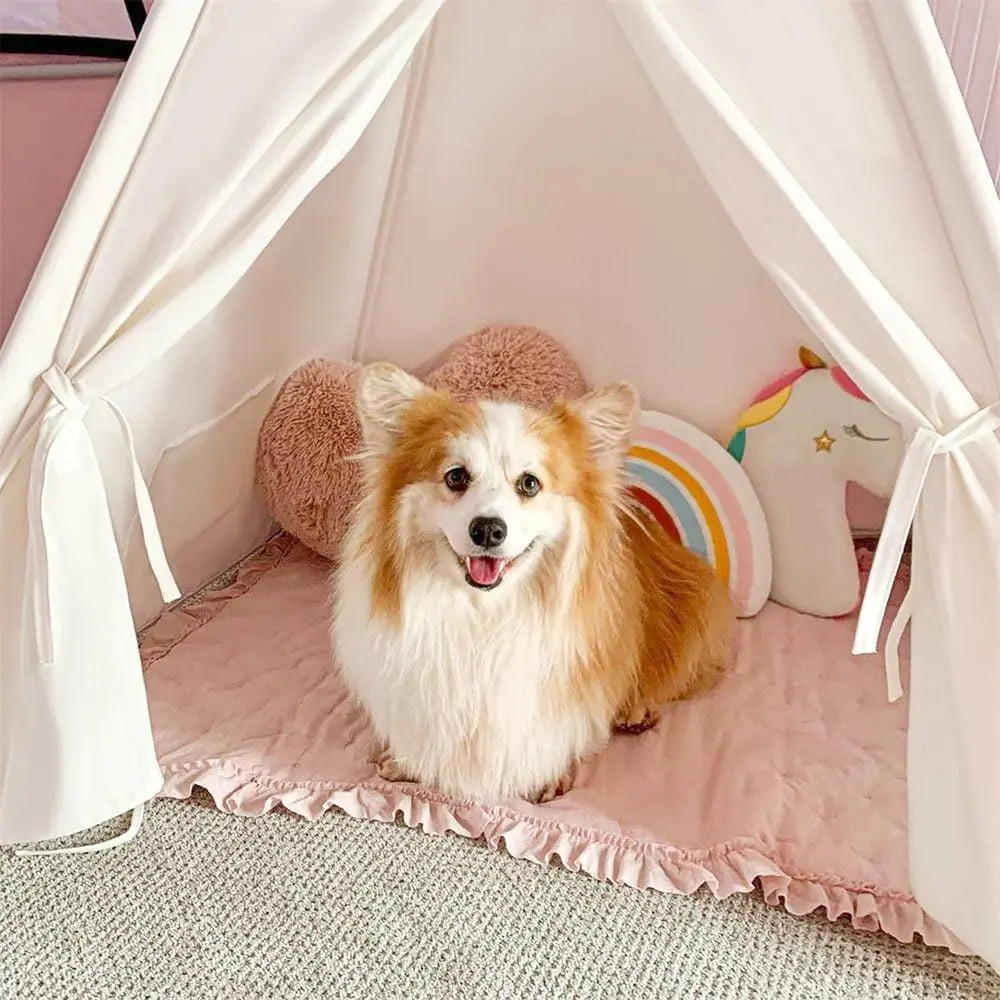 Tiny Land® Teepee Tent for Kids with Mat – Indoor Play Tent with Floor Mat | Tent | The Baby Penguin
