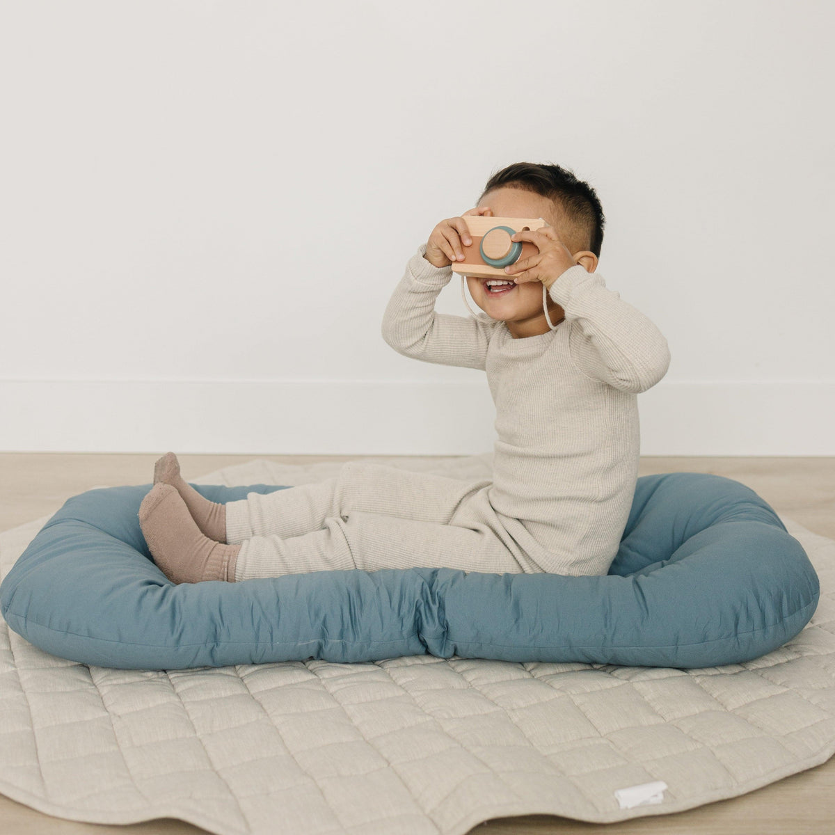 Toddler Lounger Pillow - Bluejay - The Baby Penguin