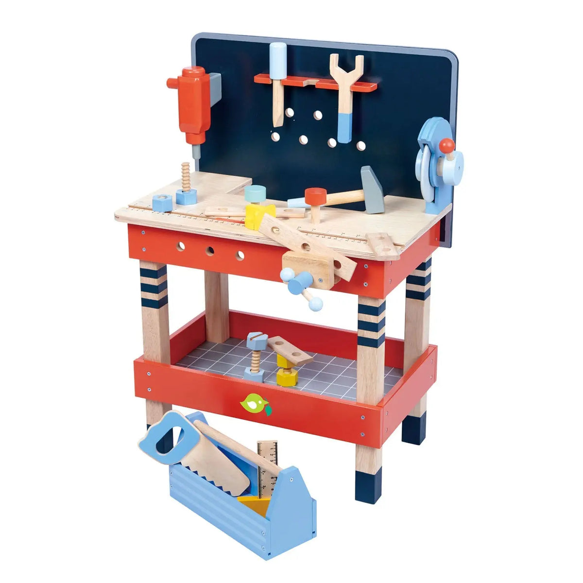 Tender Leaf Wooden Tool Bench with Toy Tools