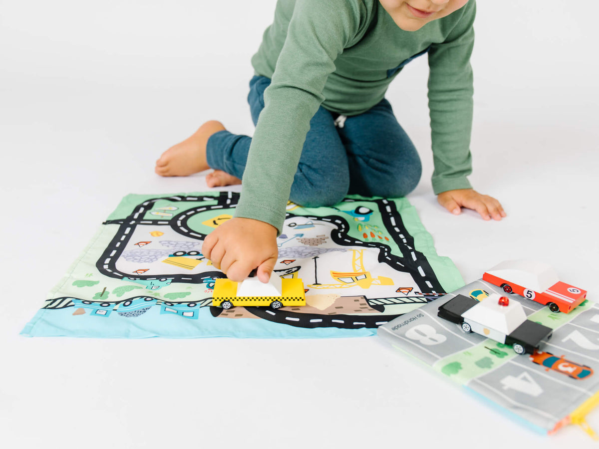 Toy Car Mat & Pouch: All-in-one Travel Entertainment! | Pretend Play | The Baby Penguin