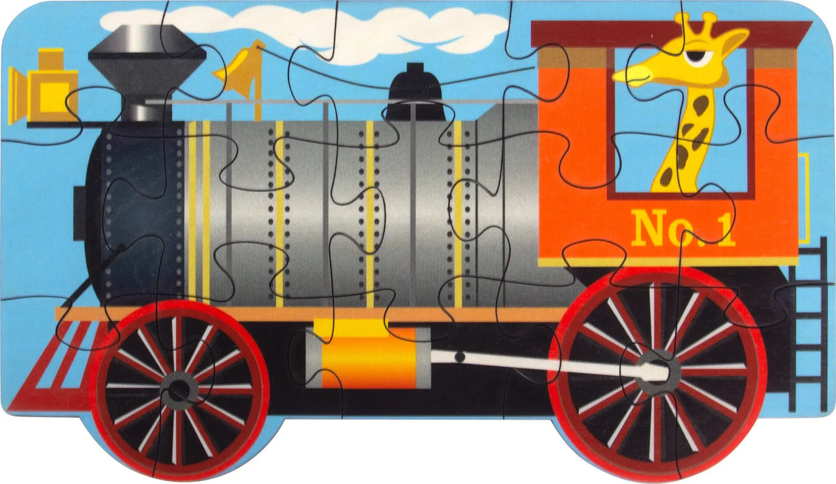Train Engine Jigsaw Puzzle | Sustainable Toy | USA Made