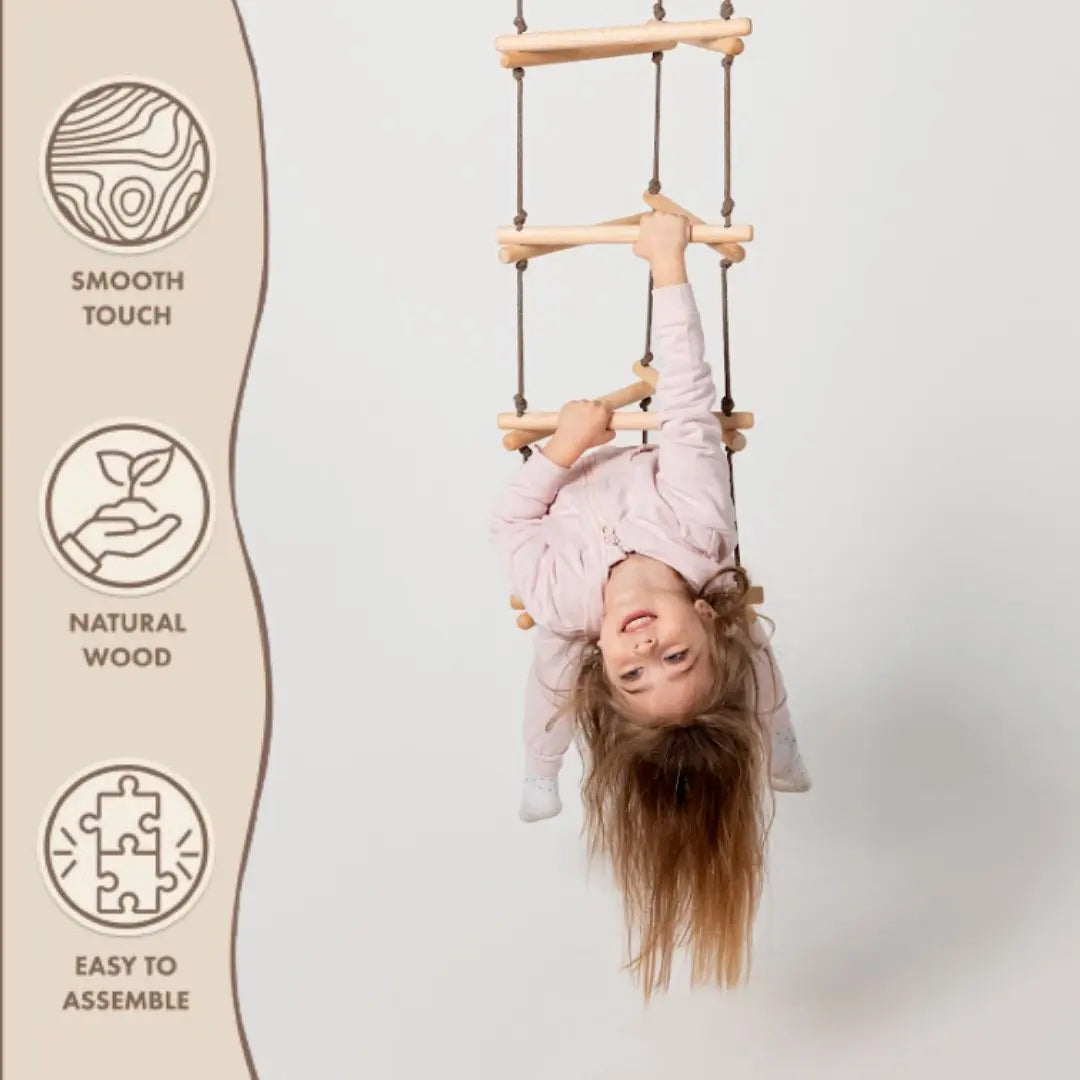 Triangle rope ladder for kids - The Baby Penguin