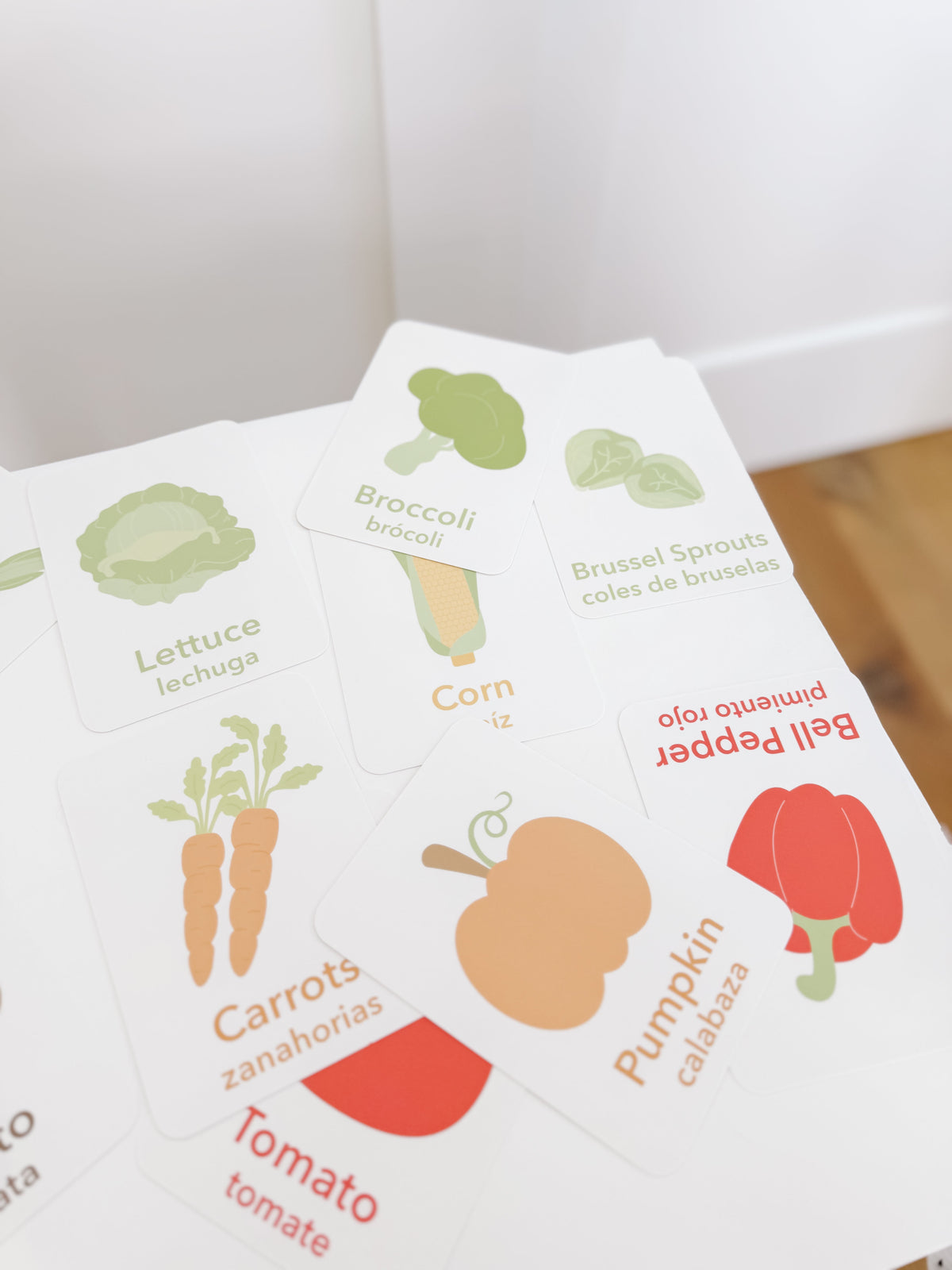 Vegetable Flashcards - The Baby Penguin