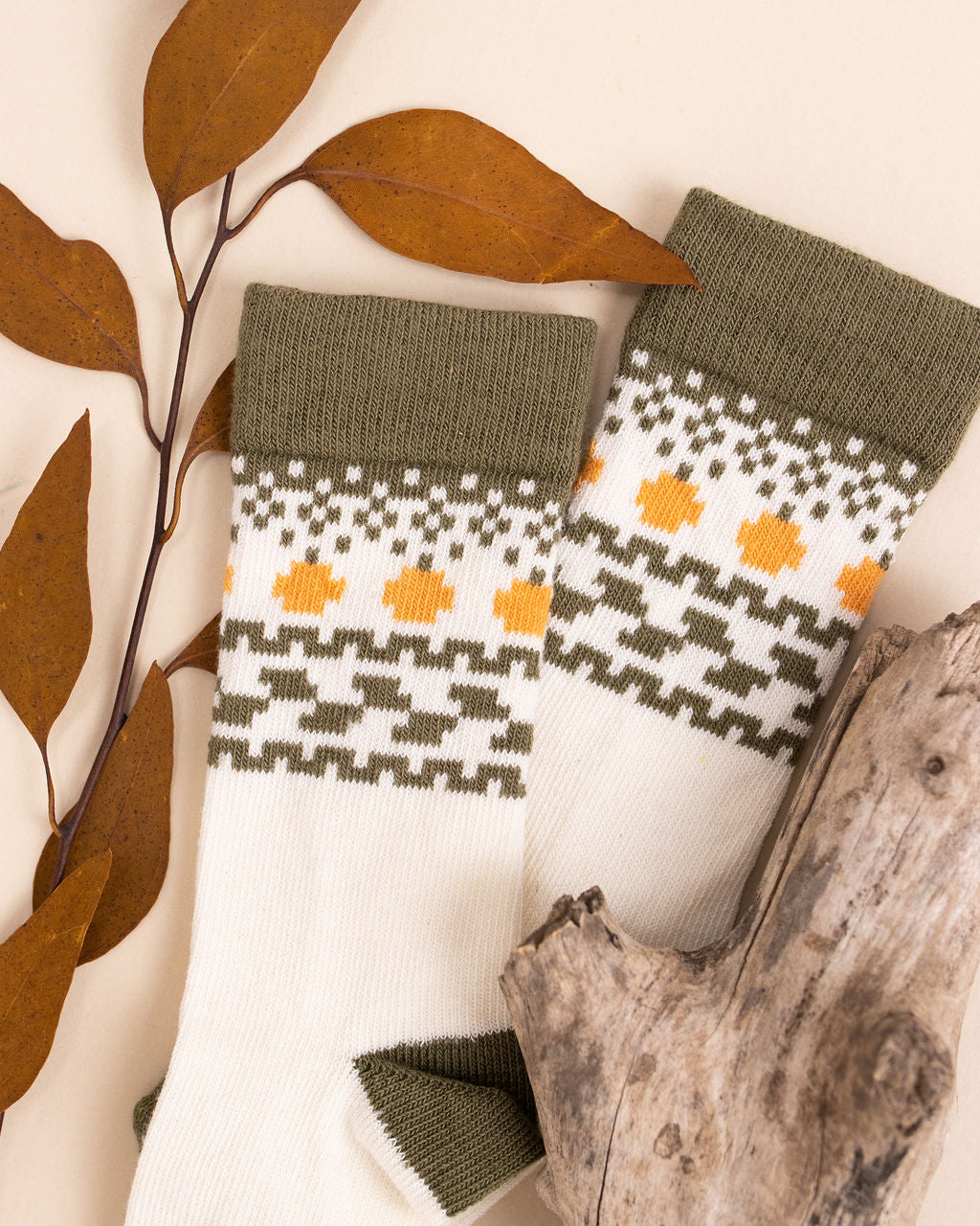 Vintage Pumpkin Knee High Sock - The Baby Penguin