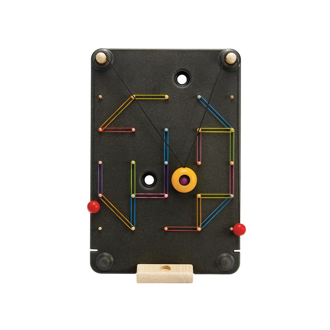 PlanToys Wooden Wall Ball Pulley Game