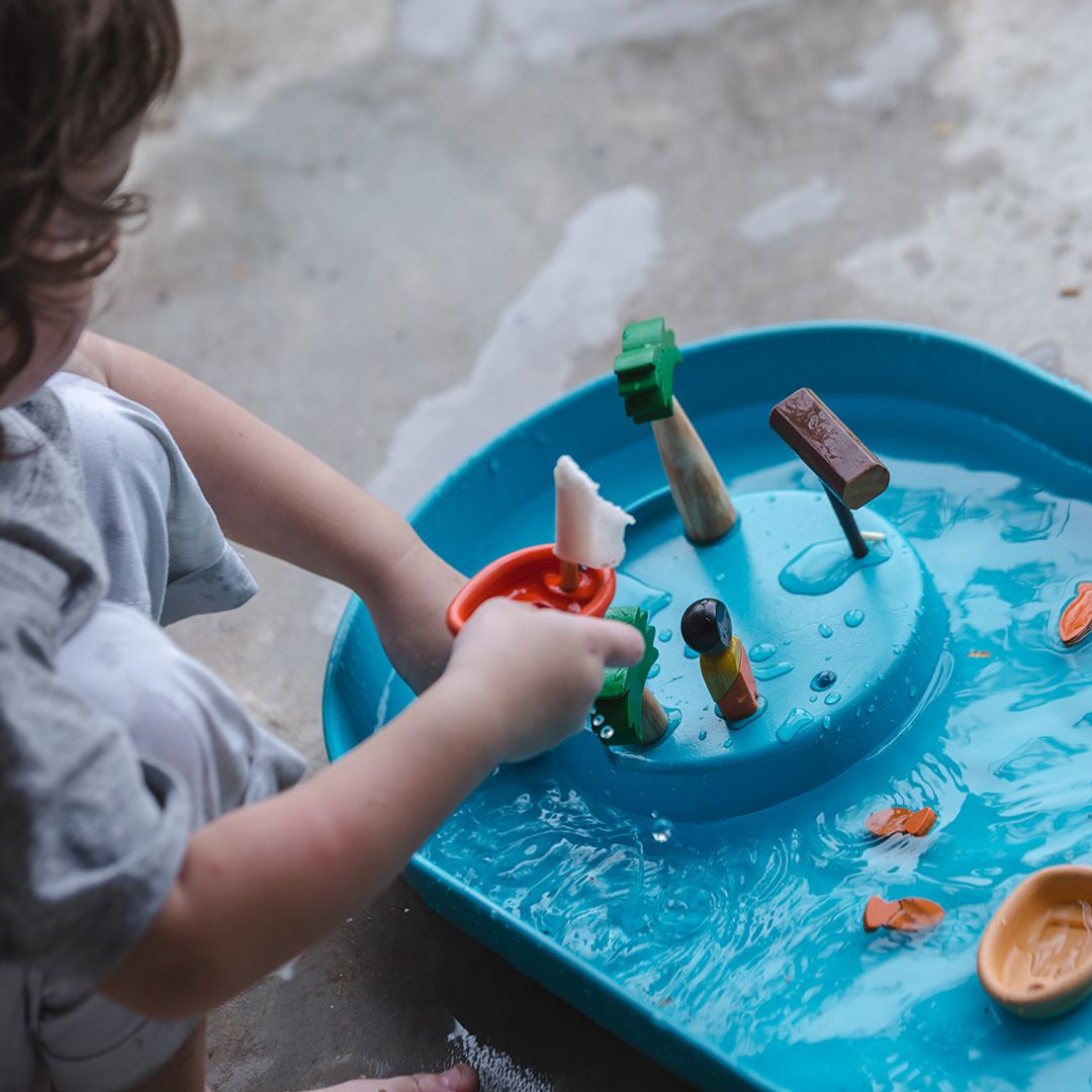 PlanToys Water Play Set with Rubber Tray