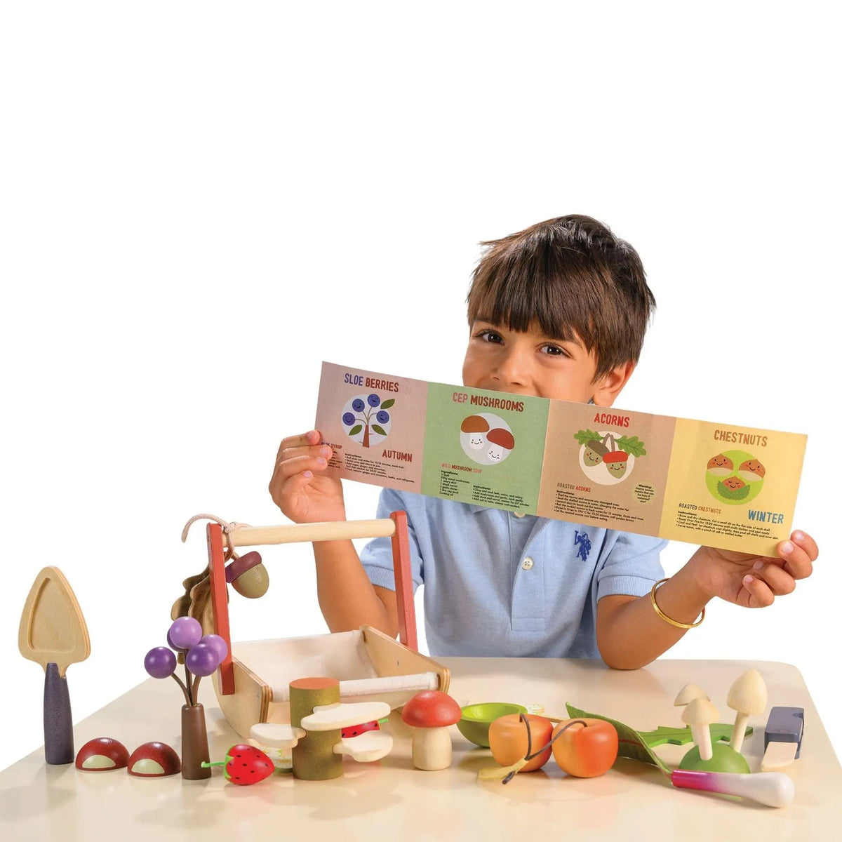 Tender Leaf Wild Wood Foraging Trug Pretend Play Set