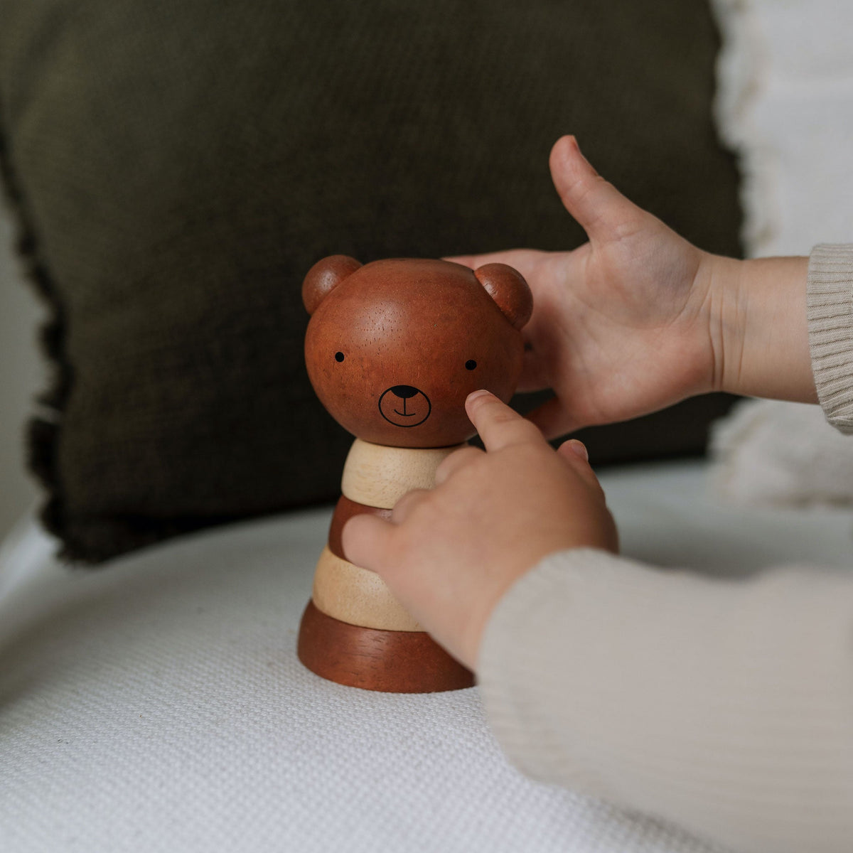 Wood Stacker - Bear - The Baby Penguin