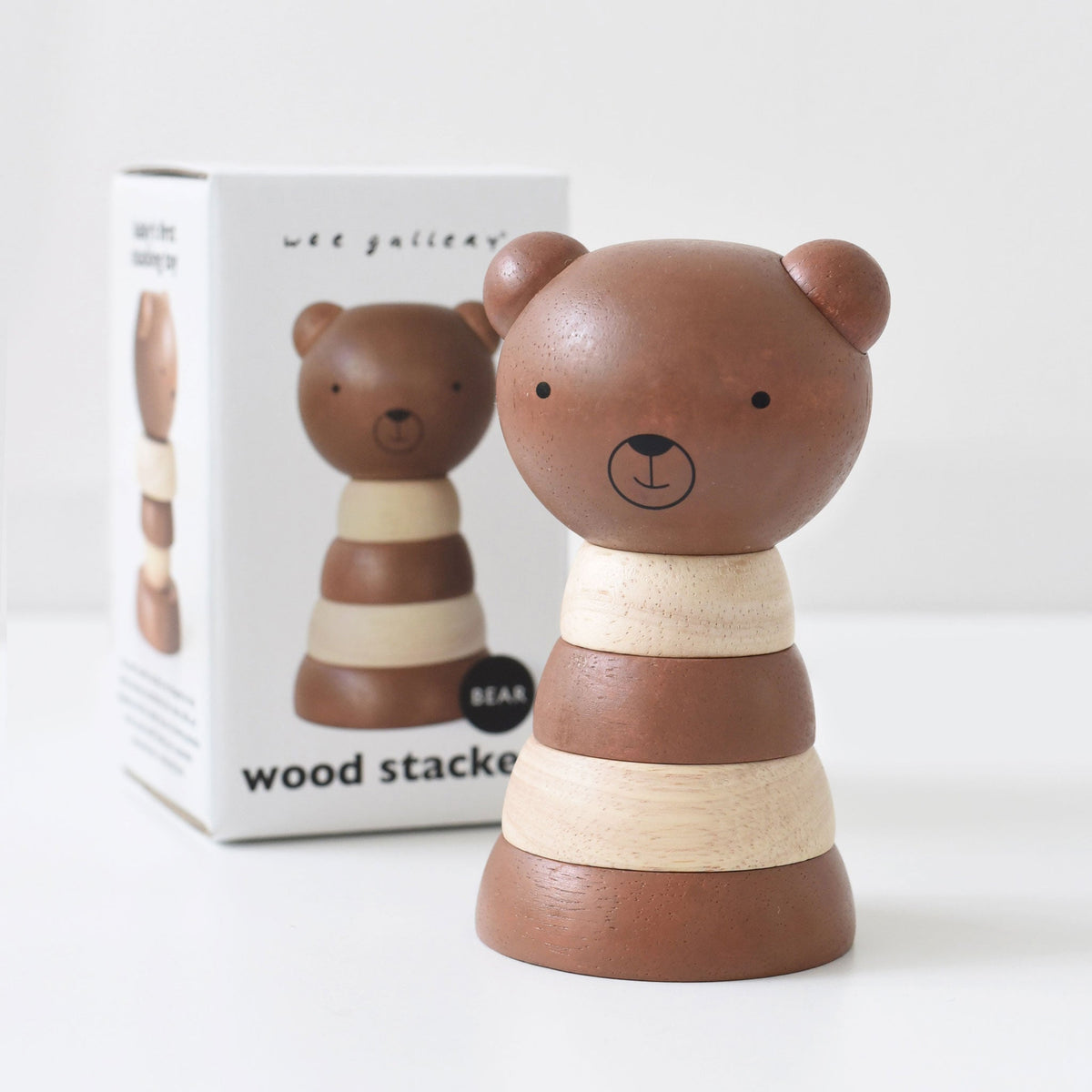 Wood Stacker - Bear - The Baby Penguin
