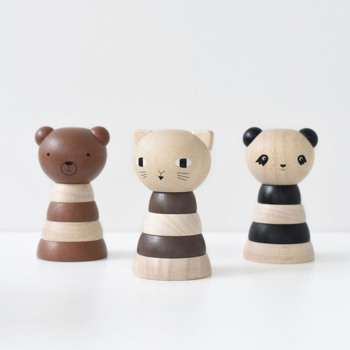 Wood Stacker - Panda - The Baby Penguin