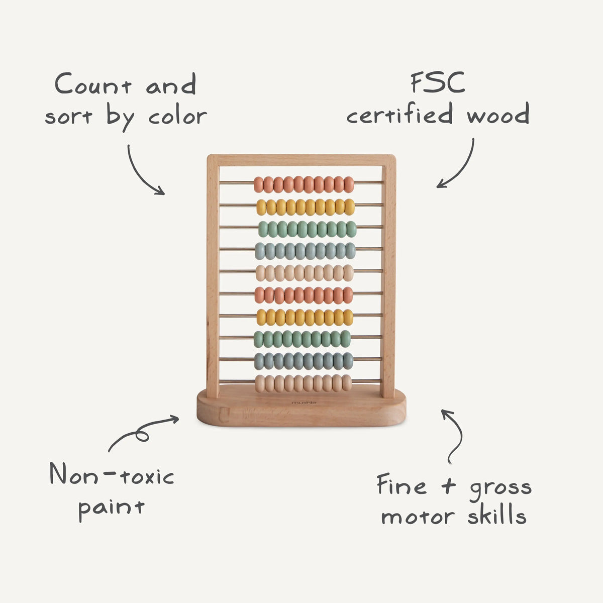 Wooden Abacus | Wooden Abacus | The Baby Penguin