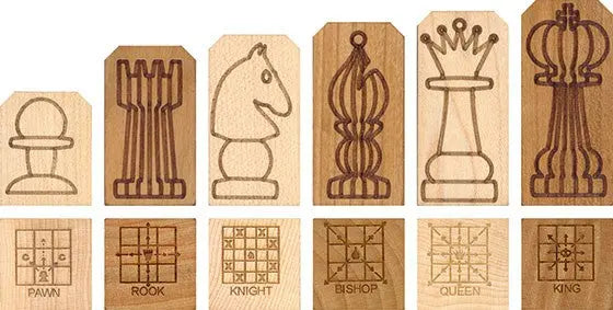 Wooden Chess Pieces Set | Made in USA | Games