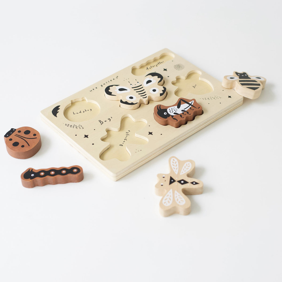 Wooden Tray Puzzle - Bugs - The Baby Penguin