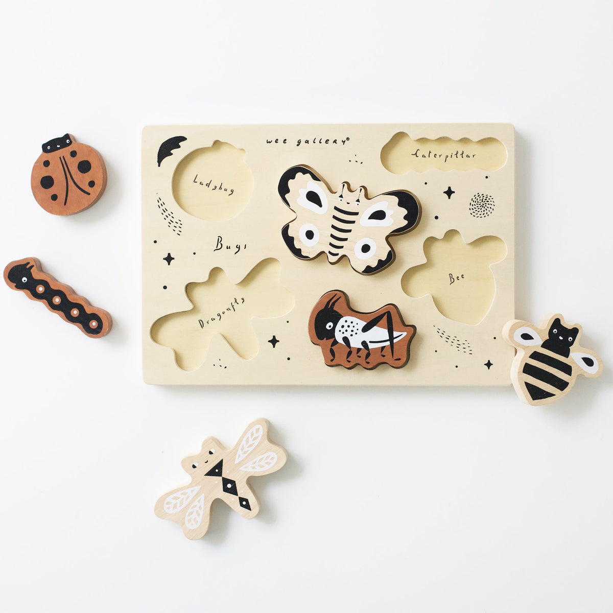 Wooden Tray Puzzle - Bugs - The Baby Penguin