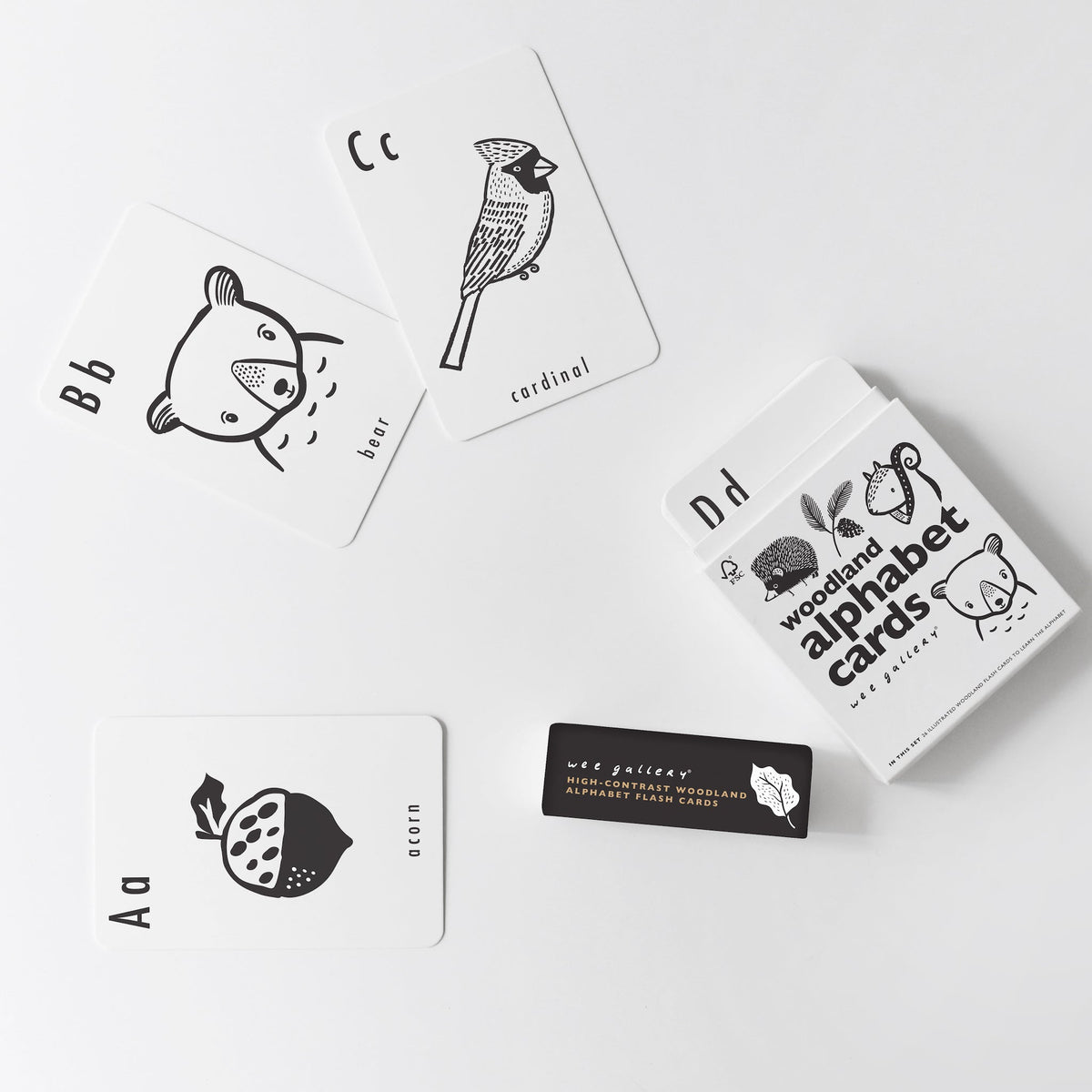 Woodland Alphabet Cards - The Baby Penguin