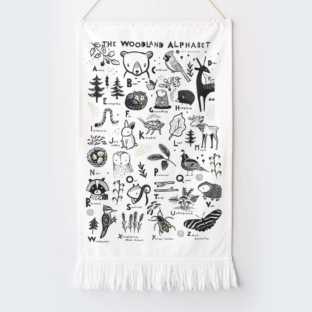 Woodland Alphabet Tapestry - The Baby Penguin