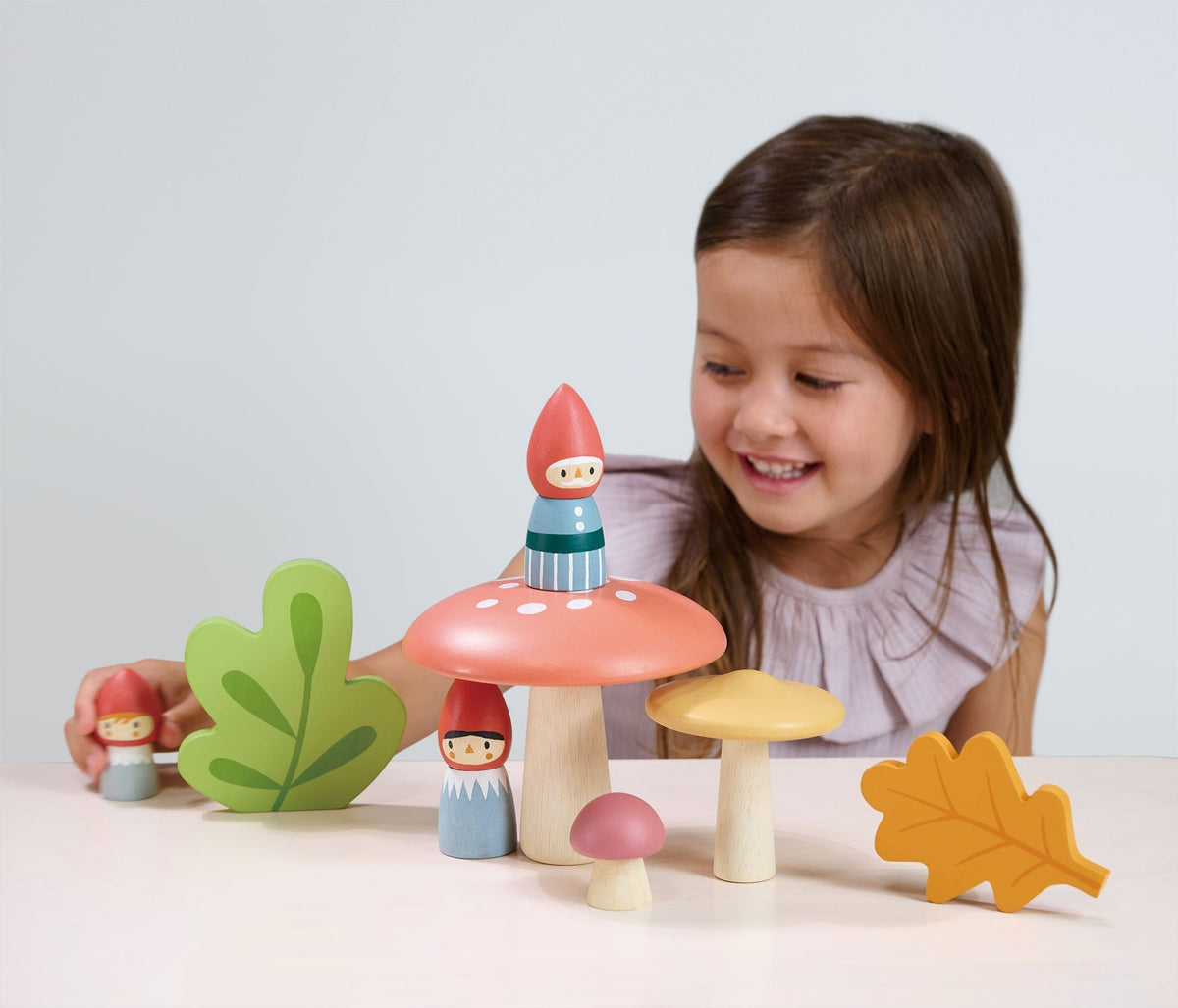 Tender Leaf Woodland Gnome Wooden Family Set