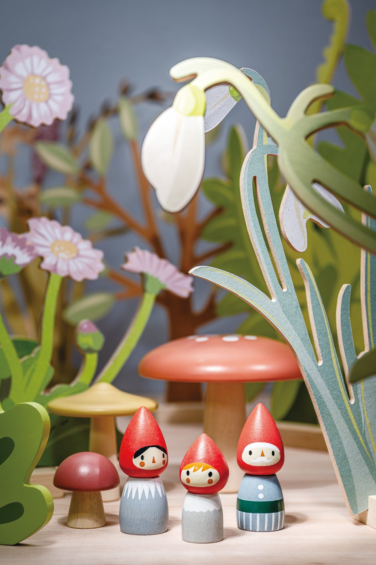 Tender Leaf Woodland Gnome Wooden Family Set