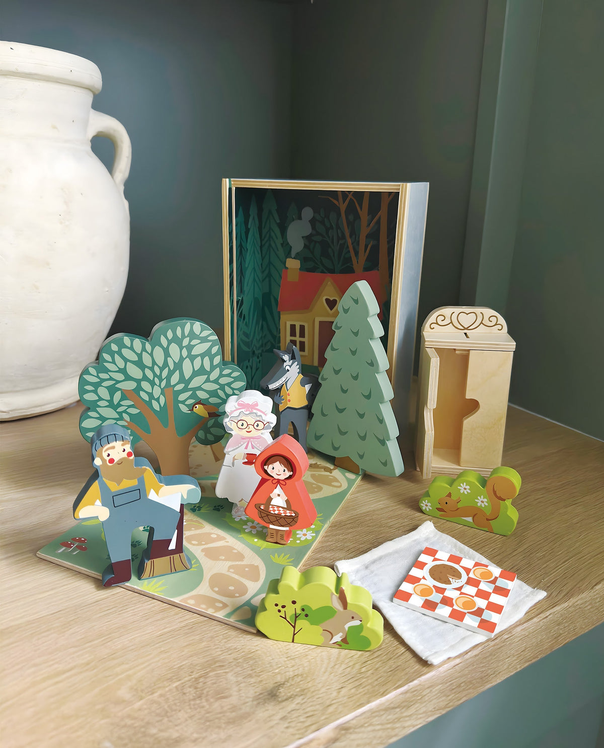 Tender Leaf Little Red Riding Hood Wooden Story Play Set