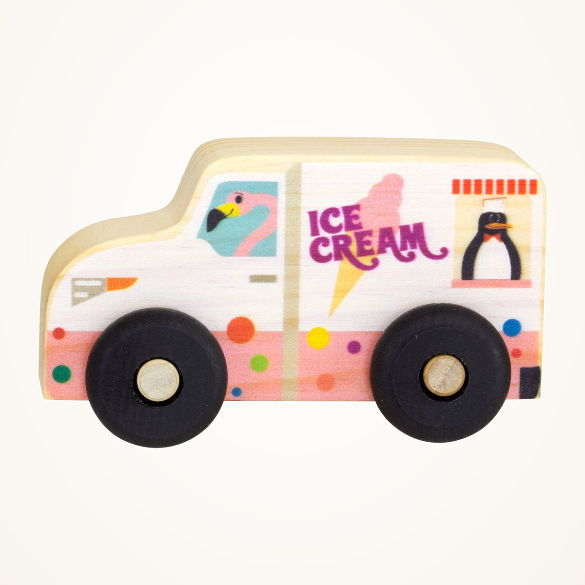 Maple Landmark Ice Cream Truck Scoot photographed on a warm ivory background.
