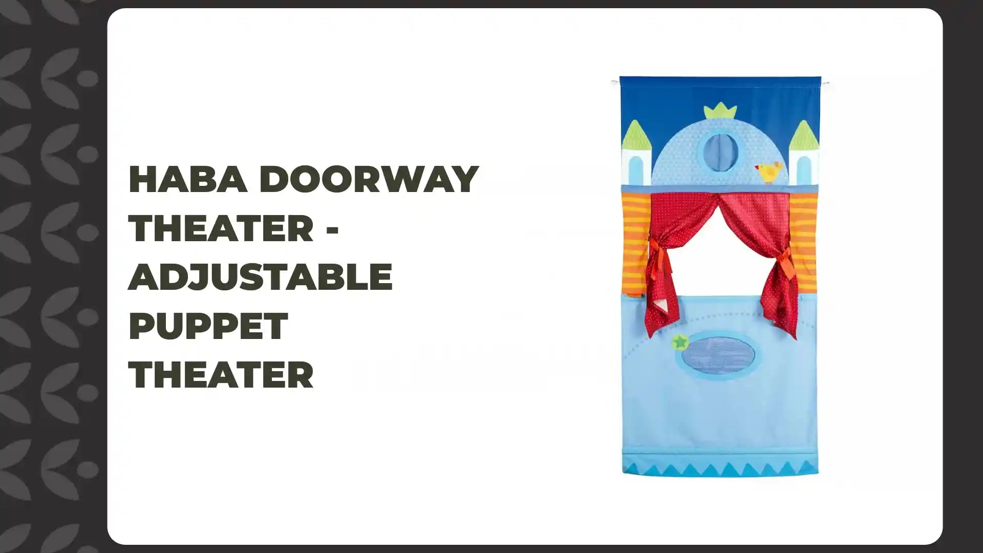 HABA Doorway Theater - Adjustable Puppet Theater by@Outfy