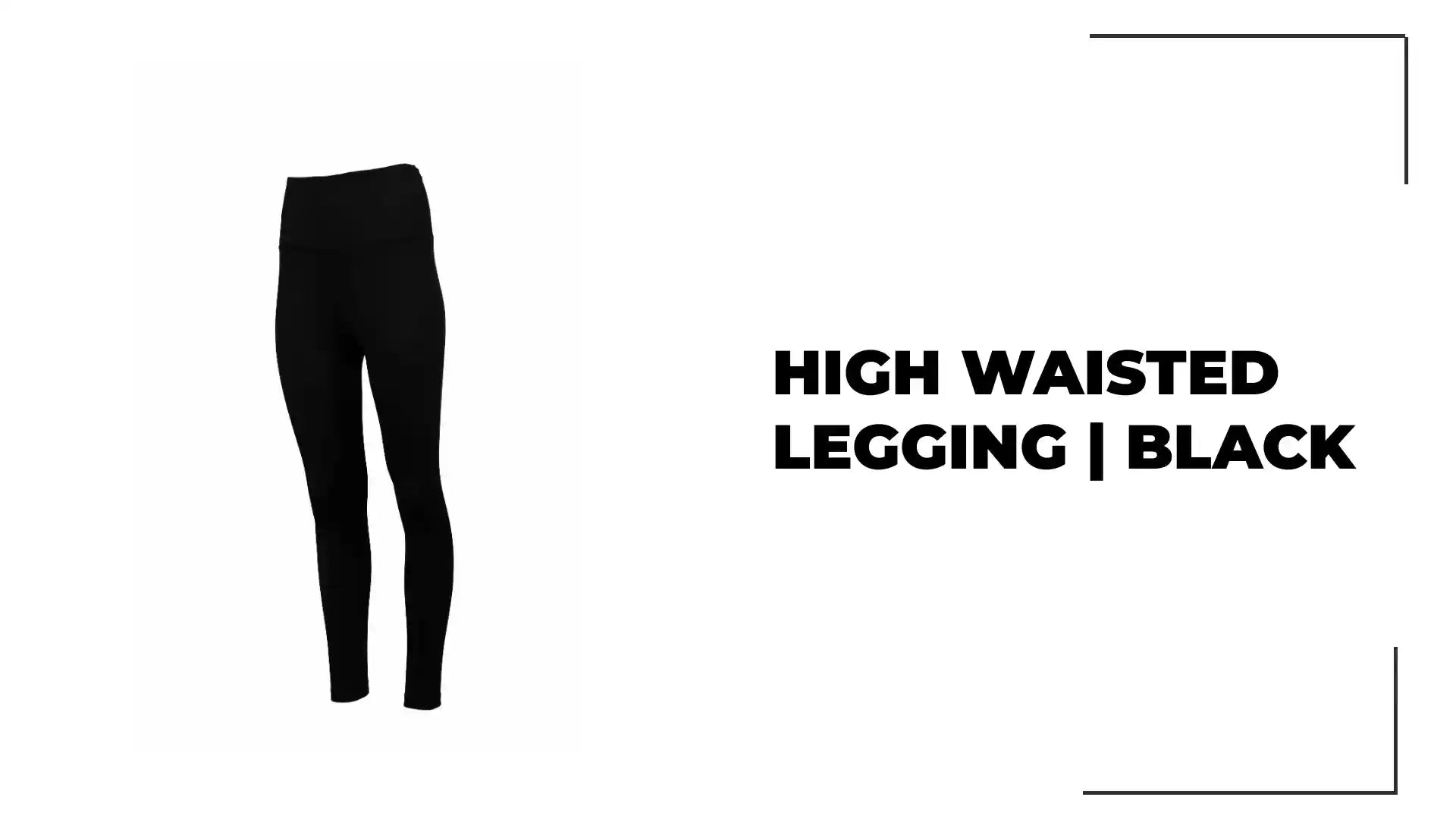 High Waisted Legging | Black by@Outfy