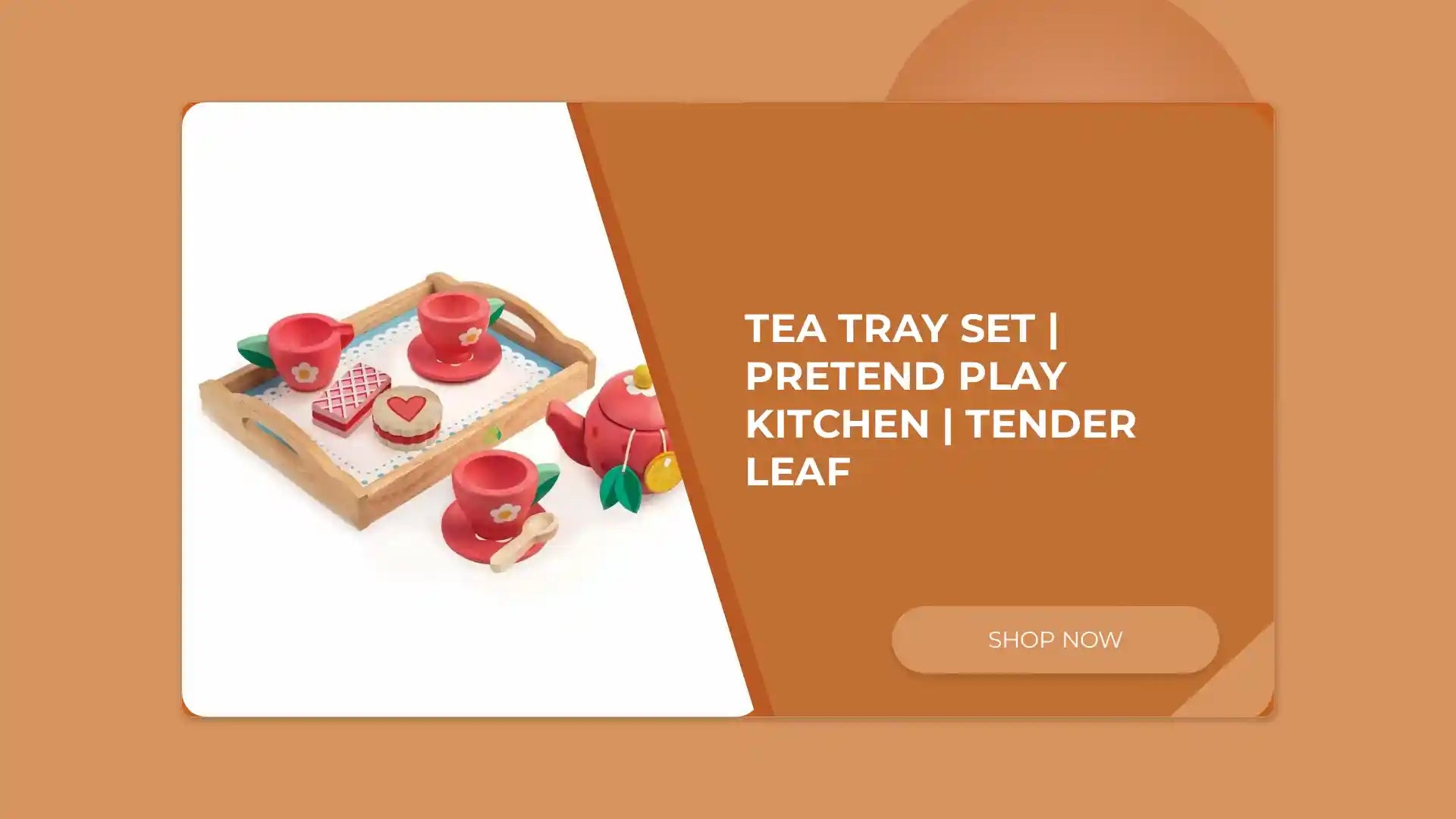 Tea Tray Set | Pretend Play Kitchen | Tender Leaf by@Outfy