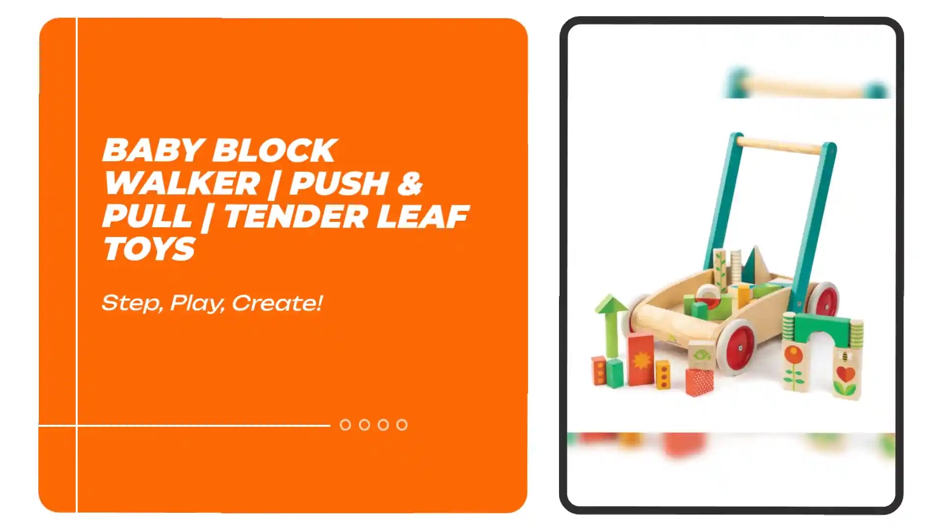 Baby Block Walker | Push & Pull | Tender Leaf Toys by@Outfy