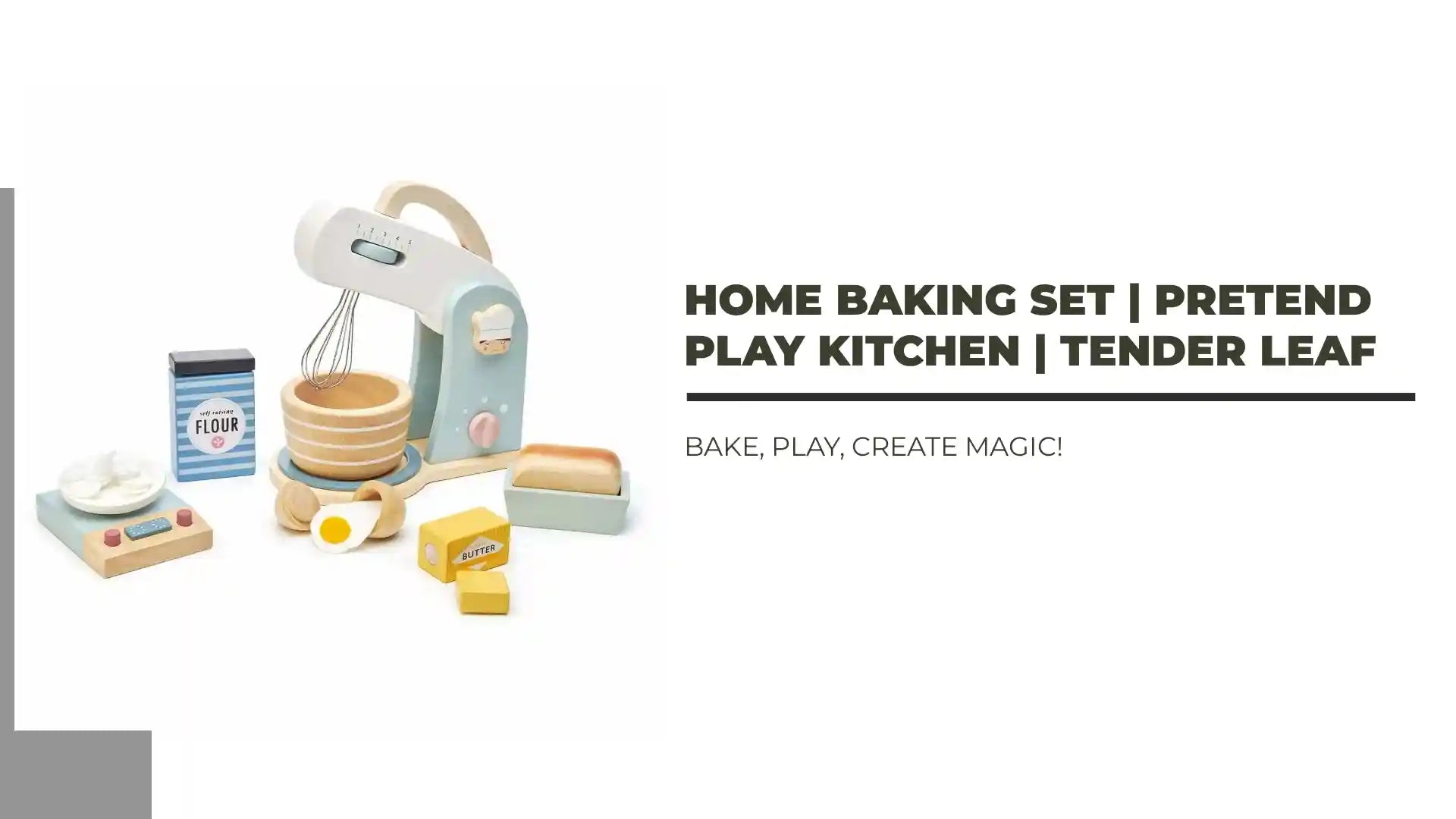 Home Baking Set | Pretend Play Kitchen | Tender Leaf by@Outfy