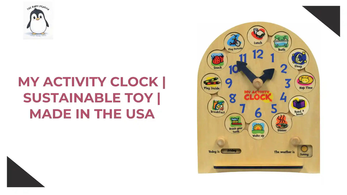 My Activity Clock | Sustainable Toy | Made in the USA by@Outfy