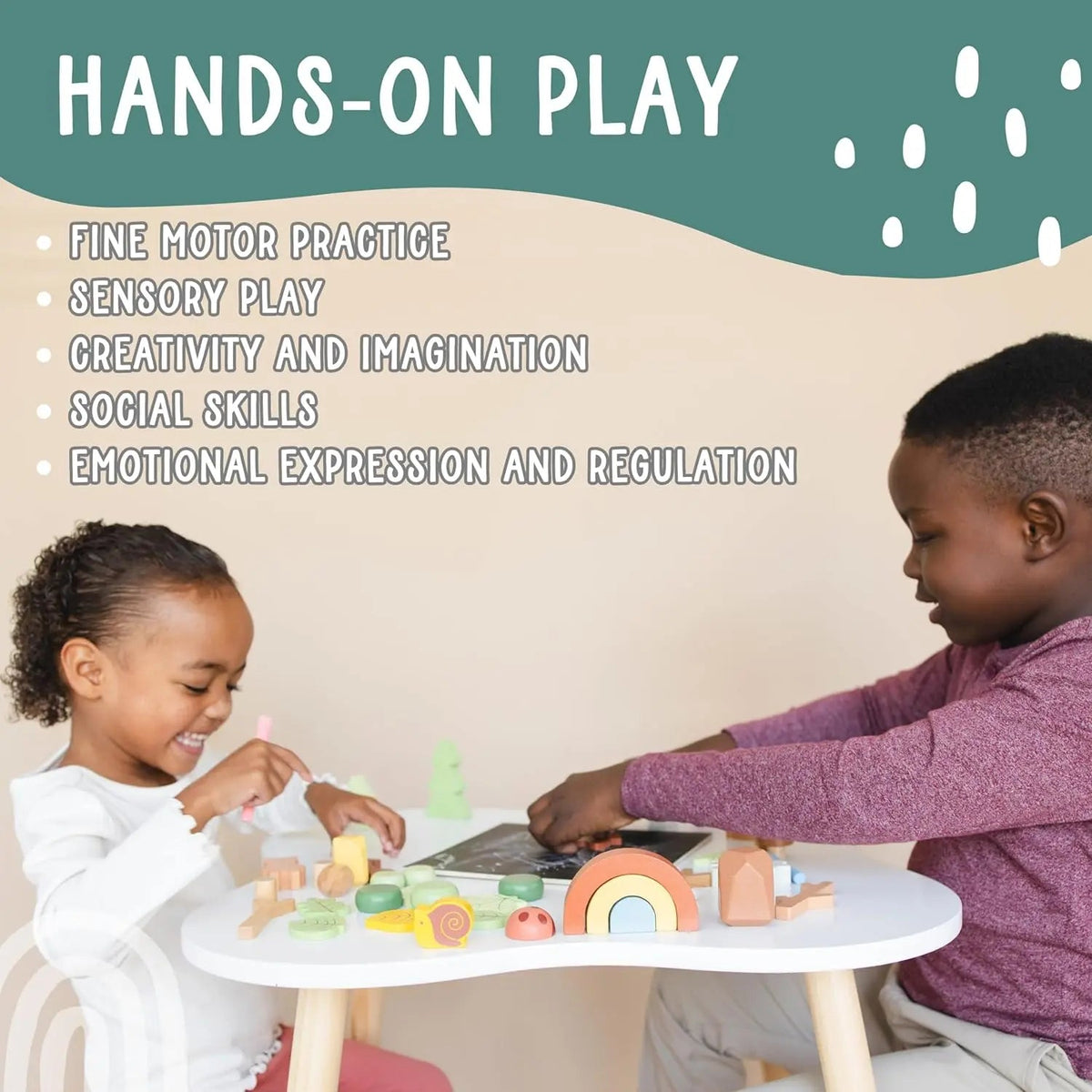 SpiritnSprout: Manufacturer graphic showing children playing together with the forest set