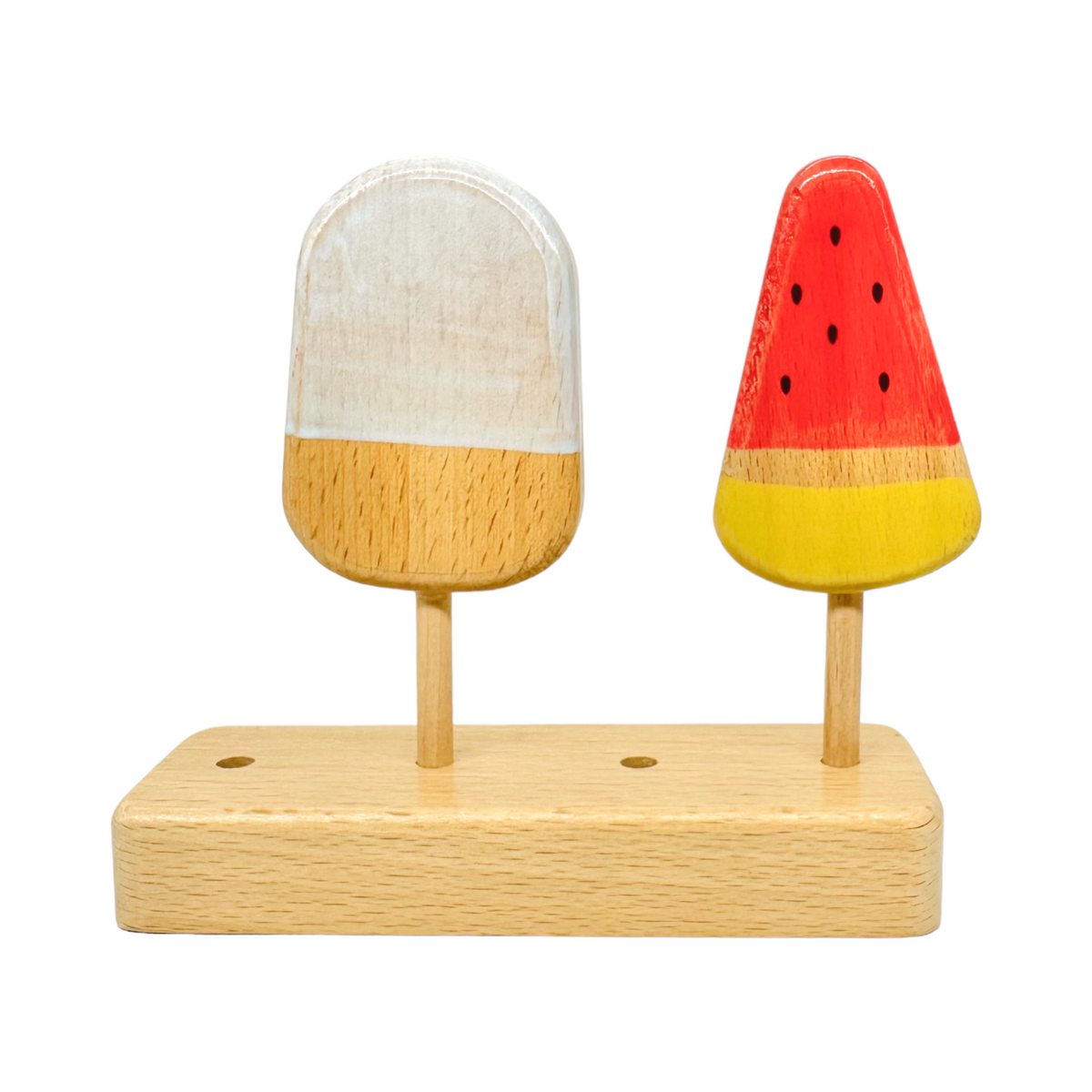 10-Piece Wooden Popsicle & Pastry Pretend Play Set – product image 4