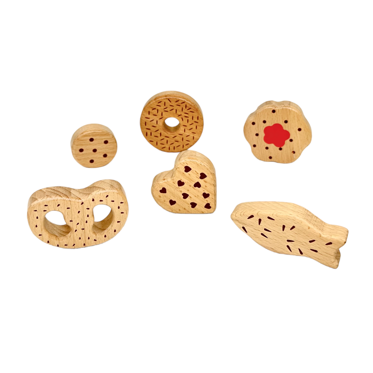 10-Piece Wooden Popsicle & Pastry Pretend Play Set – product image 6