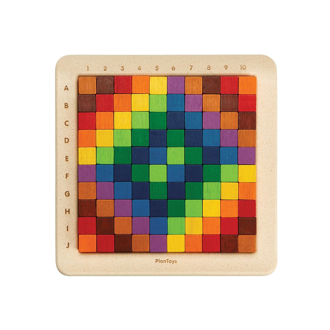 PlanToys Unit Plus Wooden Counting Cubes, 100 Pieces