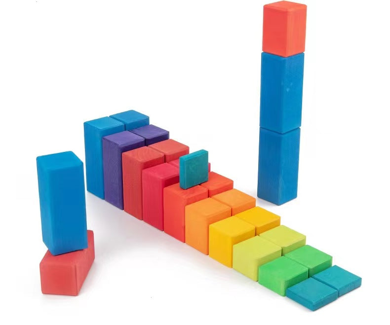 Green Elephant 100-Piece Stained Stepped Counting Blocks – product view