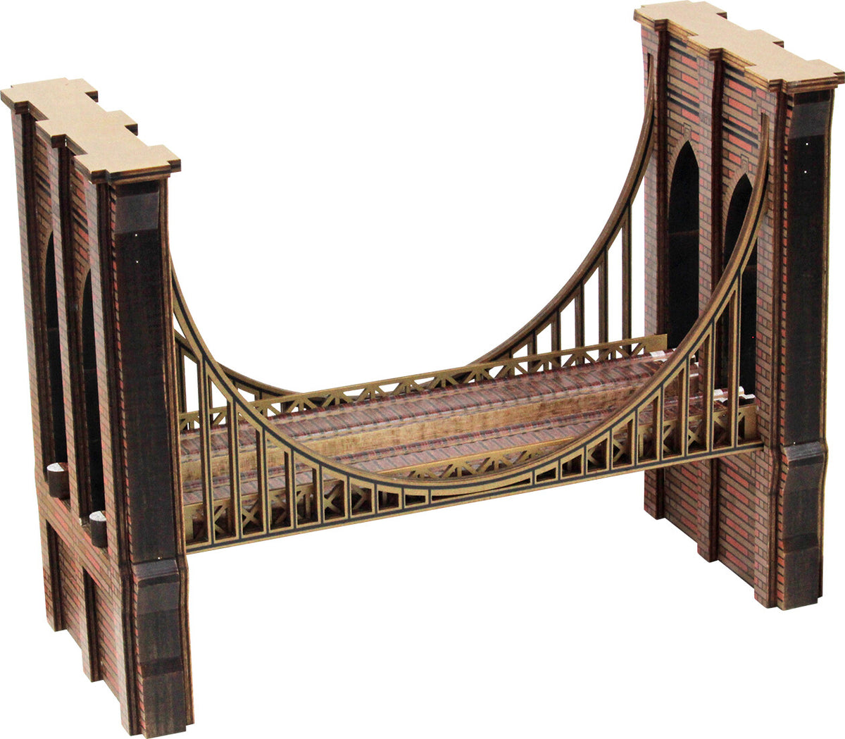 Brooklyn Bridge Train Set | Wooden Train Bridge for NYC Lovers by Maple Landmark – product photo