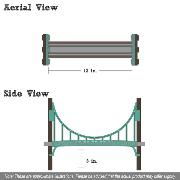 St. Johns Bridge Train Set | Wooden Suspension Bridge | USA - The Baby Penguin
