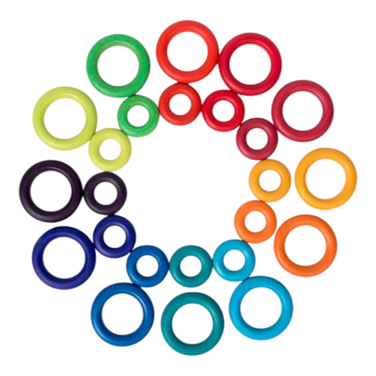 12-Dowel Sorting Tree with 24 Wooden Rings – additional product view