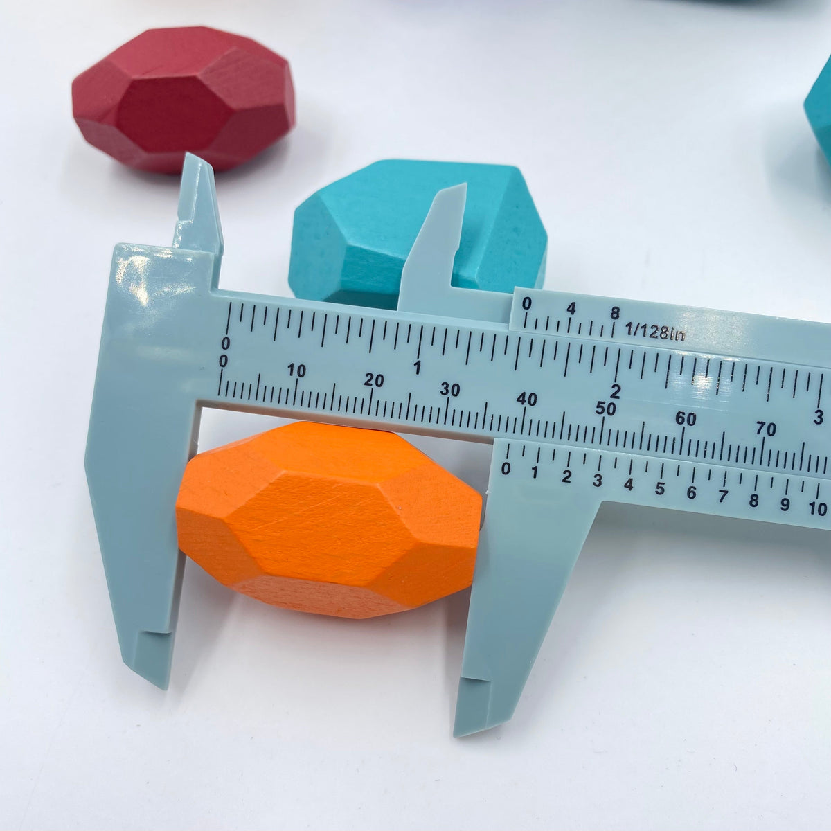Green Elephant 16-Piece Primary Wooden Balancing Stones – product view