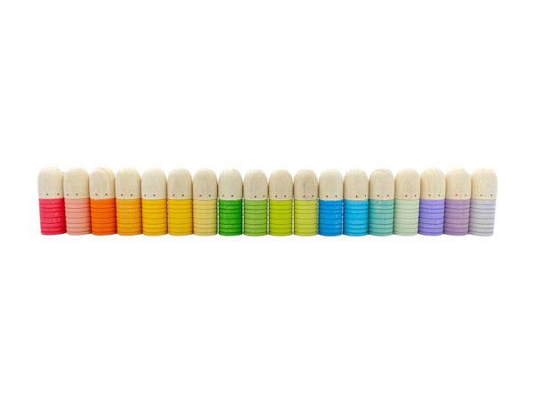 18 Pcs STAINED Wooden Brots Set |  | The Baby Penguin
