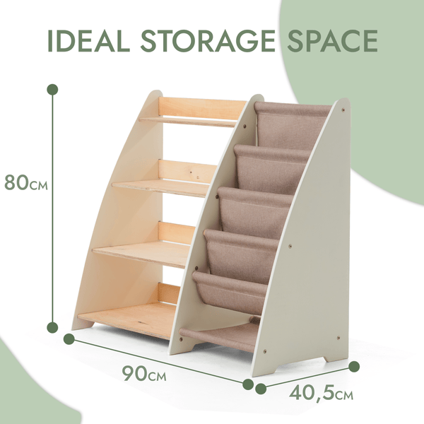 2in1 Montessori Shelf for Books and Toys - The Baby Penguin