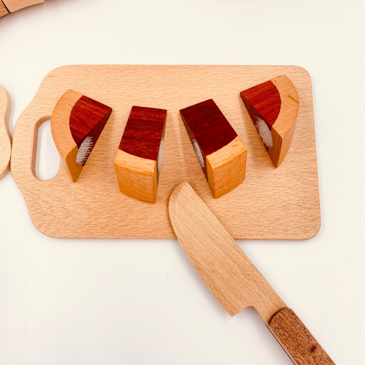 30-Piece Wooden Fruit & Vegetable Cutting Playset by Green Elephant Home and Toys – alternate view 8