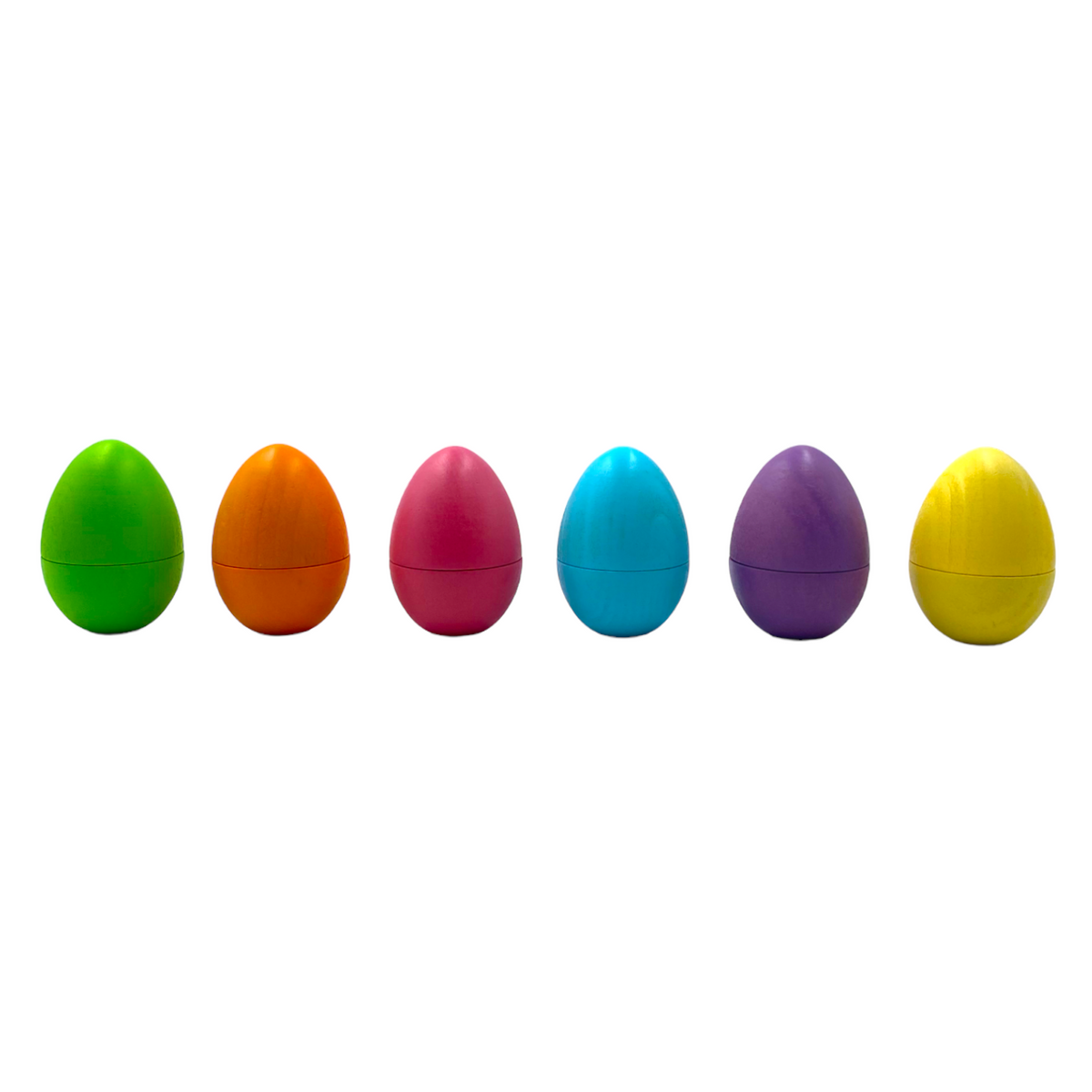 6-Piece Stained Pastel Magnetic Wooden Egg Set by Green Elephant Home and Toys – alternate view 3