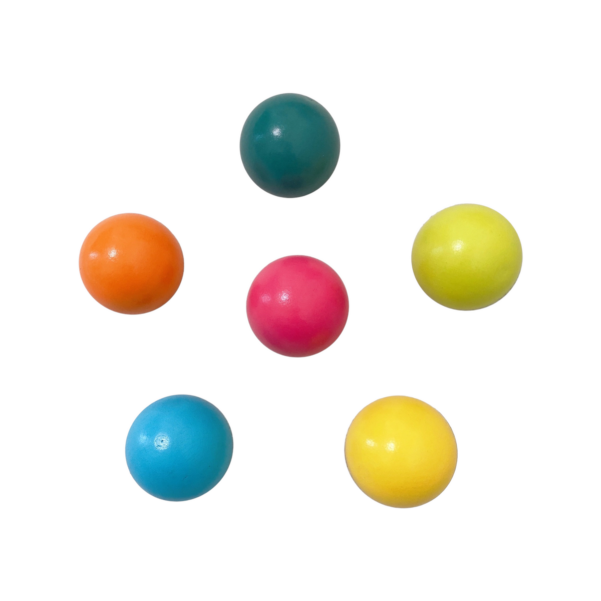 6-Piece Pastel Wooden Balls, 1.8-Inch by Green Elephant Home and Toys – alternate view 3