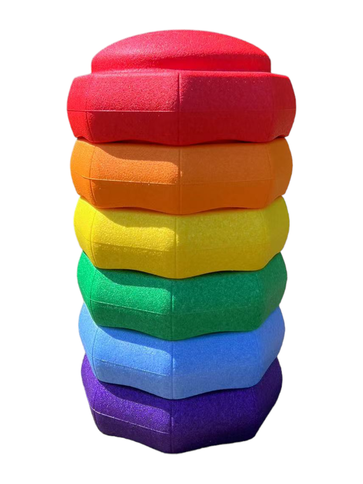 6-Piece Rainbow EPP Stepping Stone Set