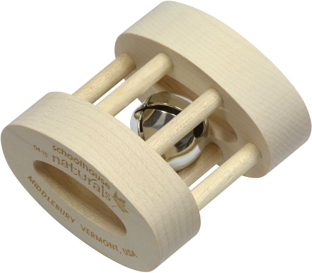 Unfinished Oval Bell Rattle | Natural | USA Made - The Baby Penguin